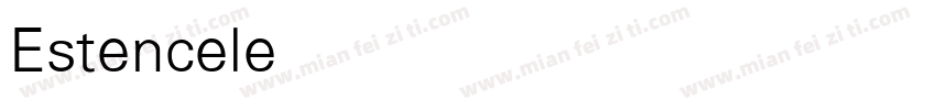 Estenceler Light字体转换